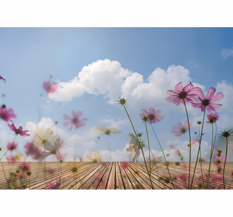 Fotomurale fiori sottile florilegio in fiore - TenStickers