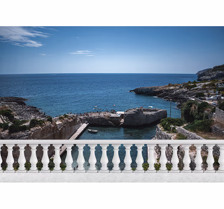 Fotomurale paesaggi vista tranquilla sul mare - TenStickers