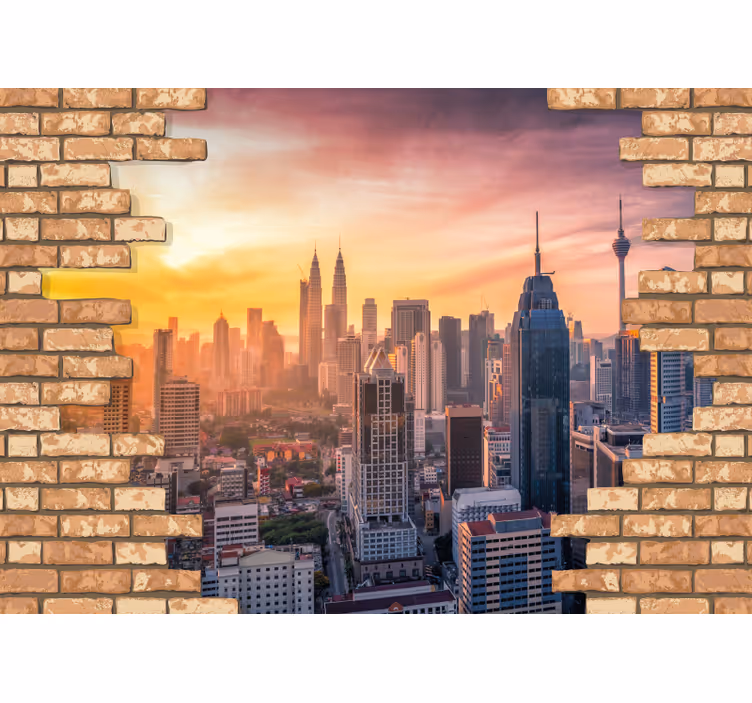 Fotomurale città kuala lumpur skyline - TenStickers