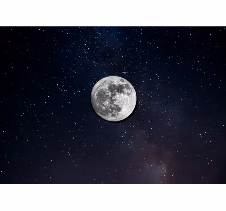 Fotomurale spaziale sfera lunare luminescente - TenStickers