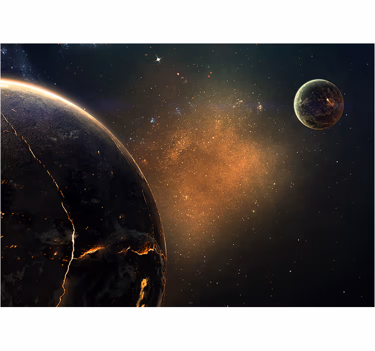 Fotomurale spaziale vista planetaria galattica - TenStickers