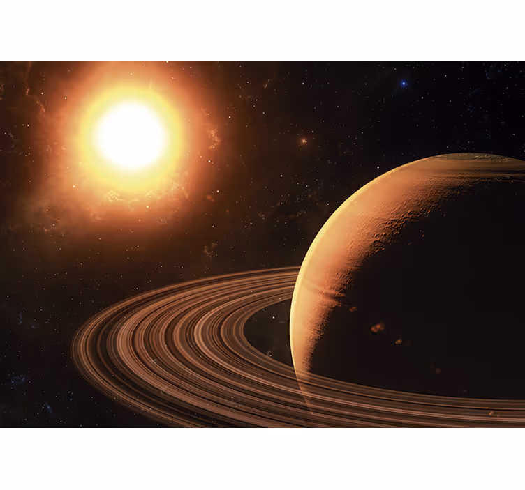 Fotomurale spaziale scena del sistema planetario - TenStickers