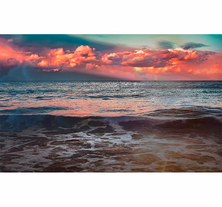Fotomurali natura serenità del tramonto sull'oceano - TenStickers