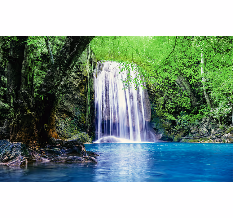 Fotomurali natura paesaggio tranquillo della cascata - TenStickers
