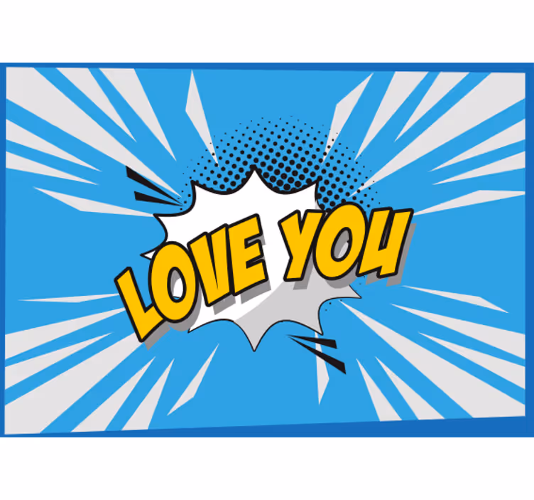 Fotomurale amore messaggio d'affetto - TenStickers