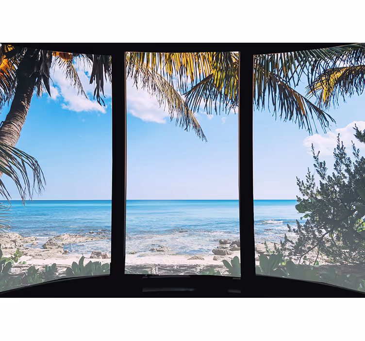 Fotomurale mare vista sull'oceano tranquilla - TenStickers