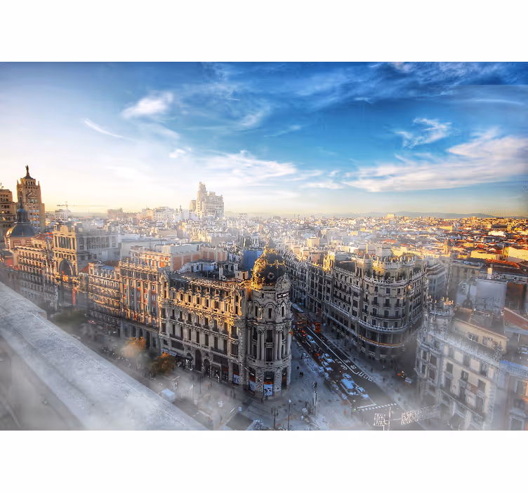 Fotomurale di madrid vista panoramica di madrid - TenStickers