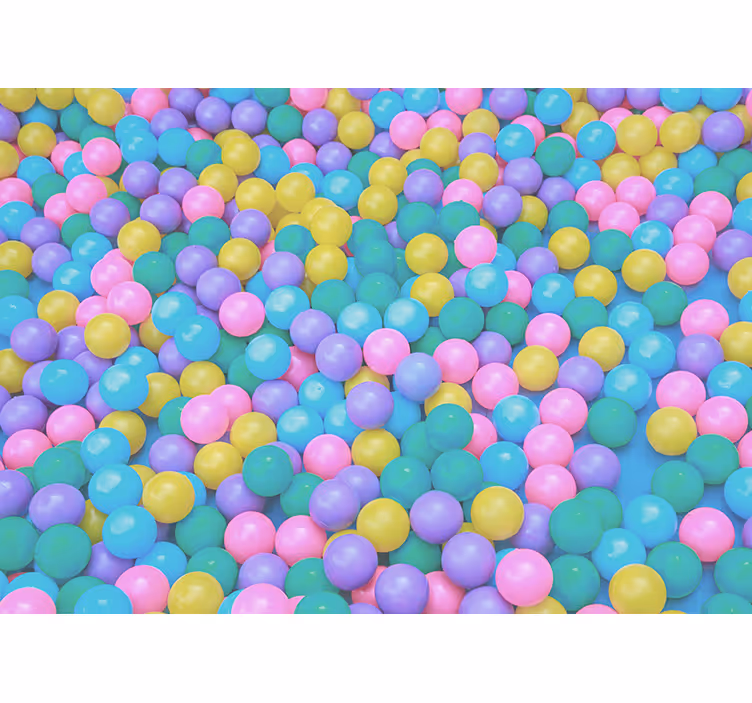 Fotomurale 3d 3d palline colorate - TenStickers