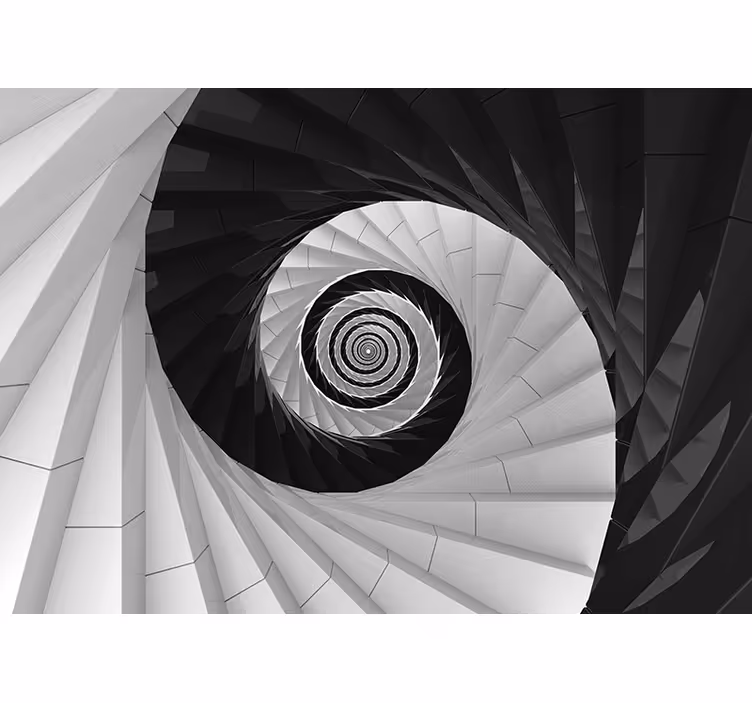 Fotomurale astratto struttura ad effetto spirale - TenStickers