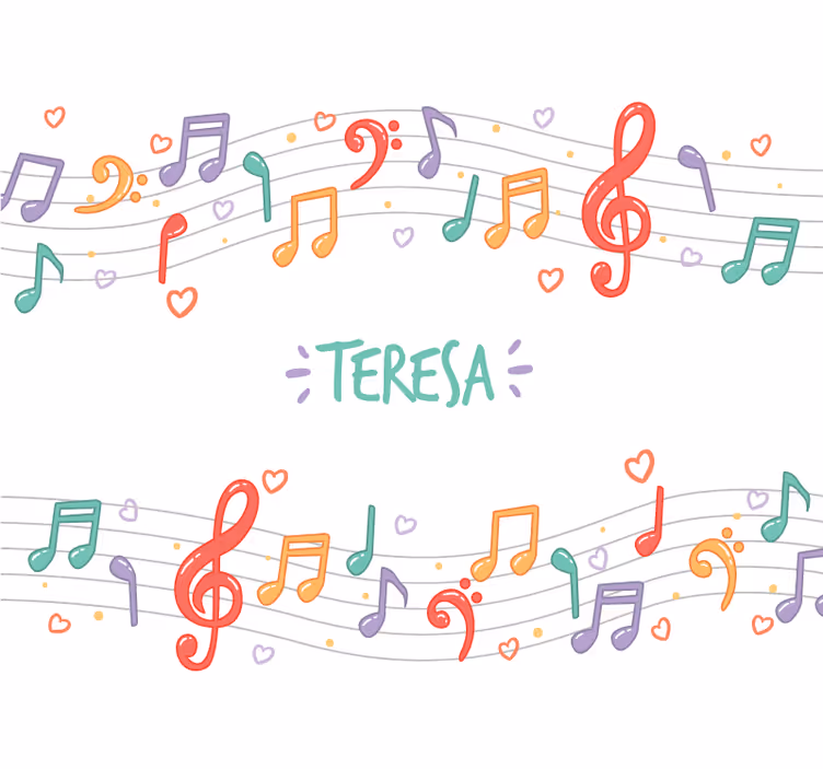 Fotomurale musicale note musicali melodia - TenStickers