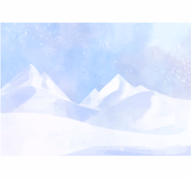 Fotomurale montagna cime montane innevate - TenStickers