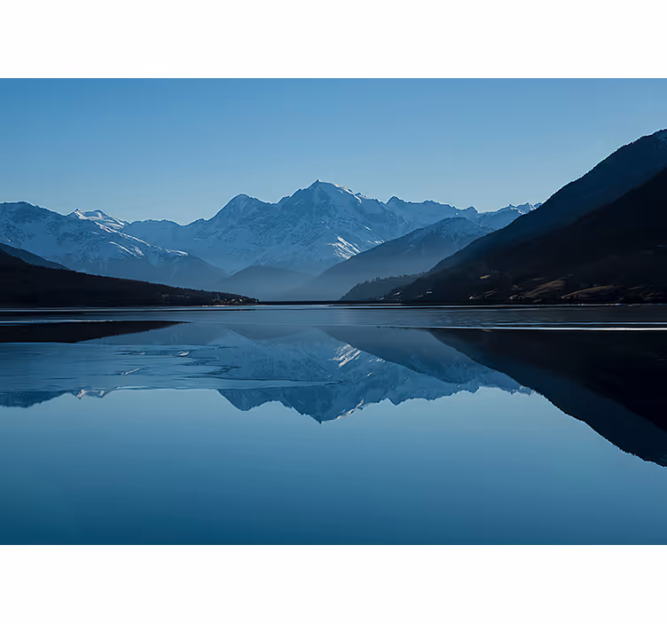 Fotomurale montagna riflessioni di montagna sereni - TenStickers