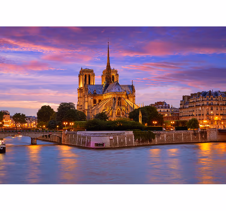 Fotomurale parigi basilica di notre dame - TenStickers
