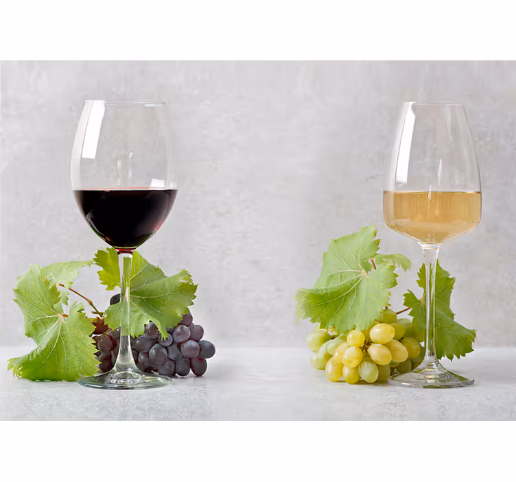 Fotomurale musicale uva e vino - TenStickers
