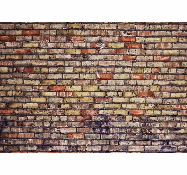Fotomurale mattoni texture vintage - TenStickers