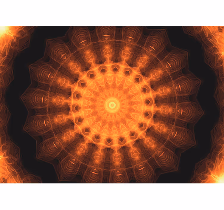 Fotomurali mandala modello circolare radiante - TenStickers