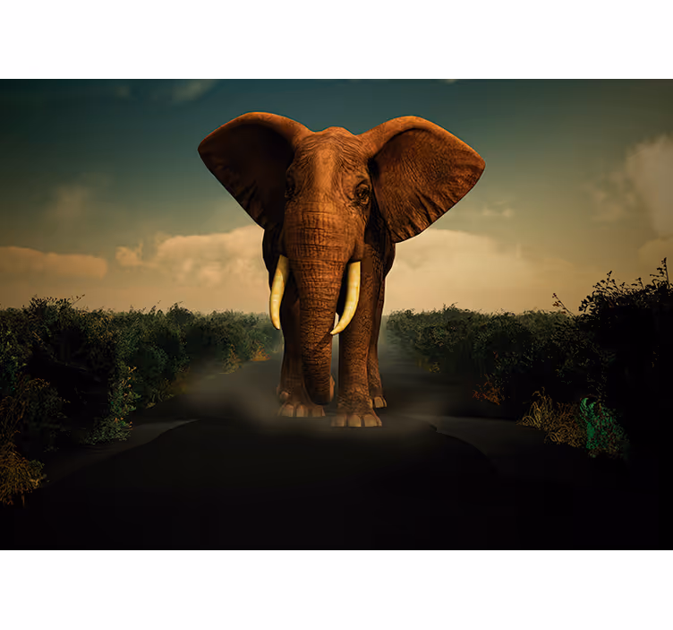 Fotomurale animali elefante maestoso - TenStickers