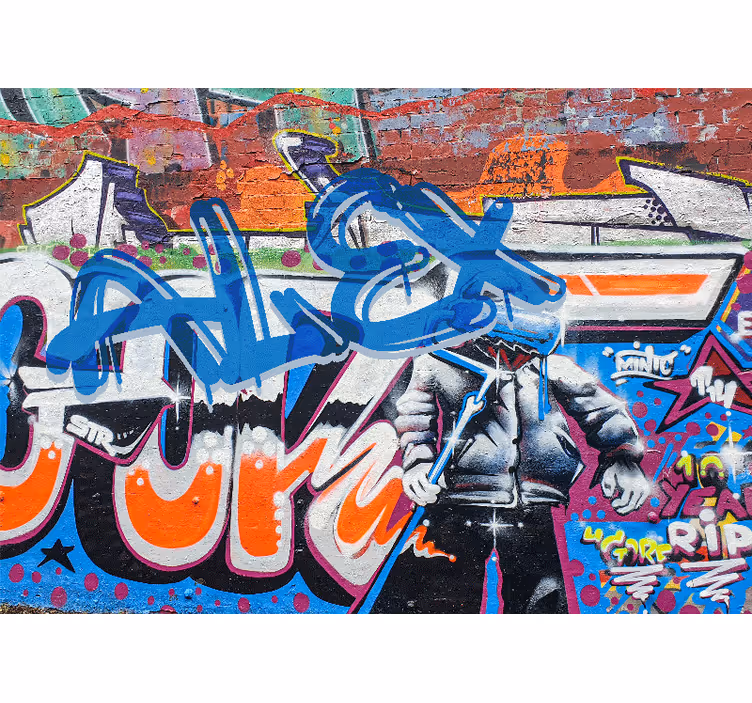 Fotomurale arte urbana stile urbano di strada - TenStickers