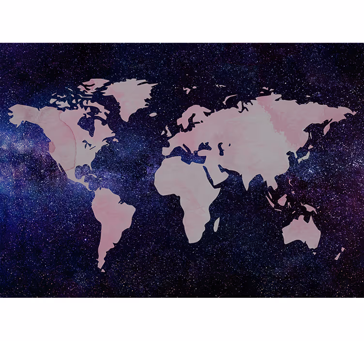 Fotomurale mappamondo mappa del mondo elegante - TenStickers