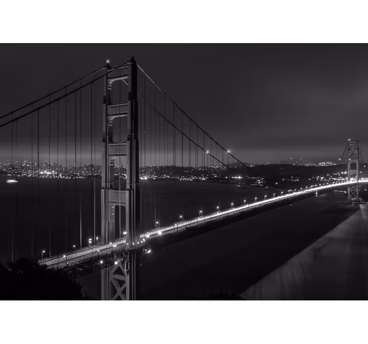 Fotomurale città connessione golden gate - TenStickers
