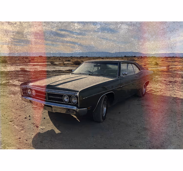Fotomurale veicoli nostalgia delle auto d'epoca - TenStickers