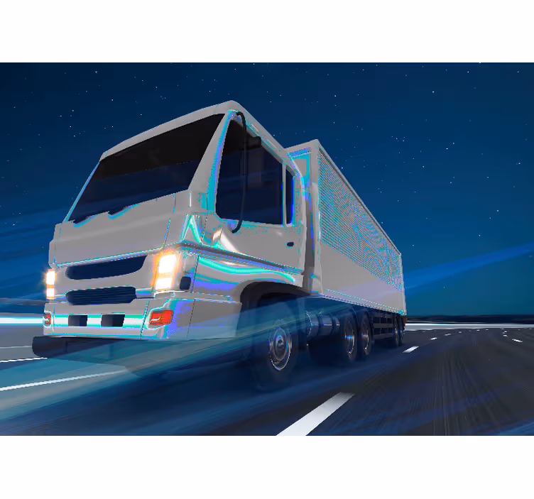 Fotomurale veicoli movimento di camion di grandi dimensioni - TenStickers