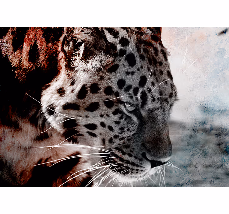 Fotomurale animali ritratto di leopardo in primo piano - TenStickers