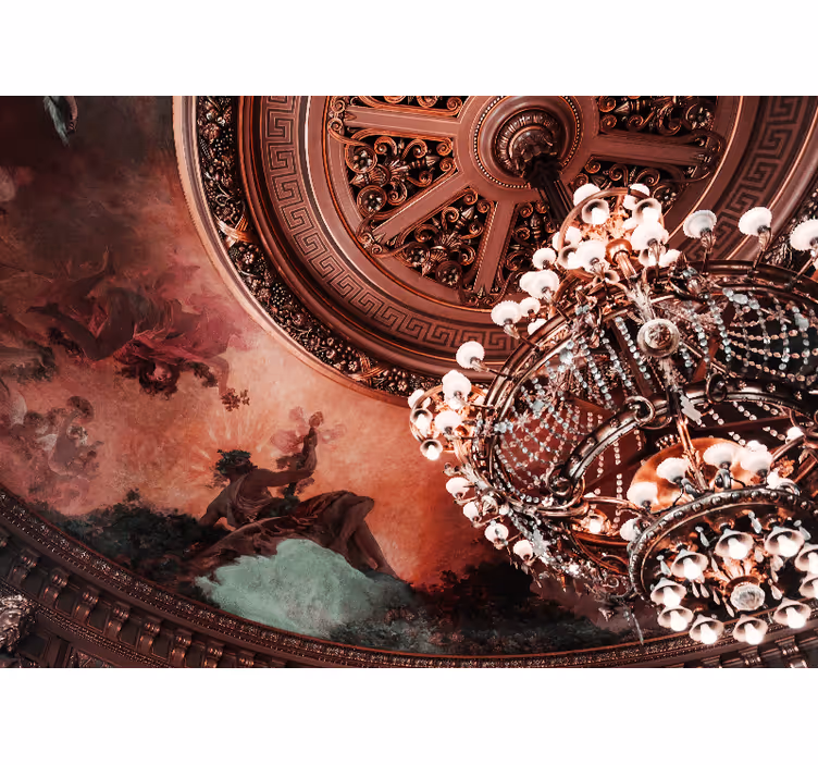 Fotomurali originali opulento dettaglio del lampadario - TenStickers