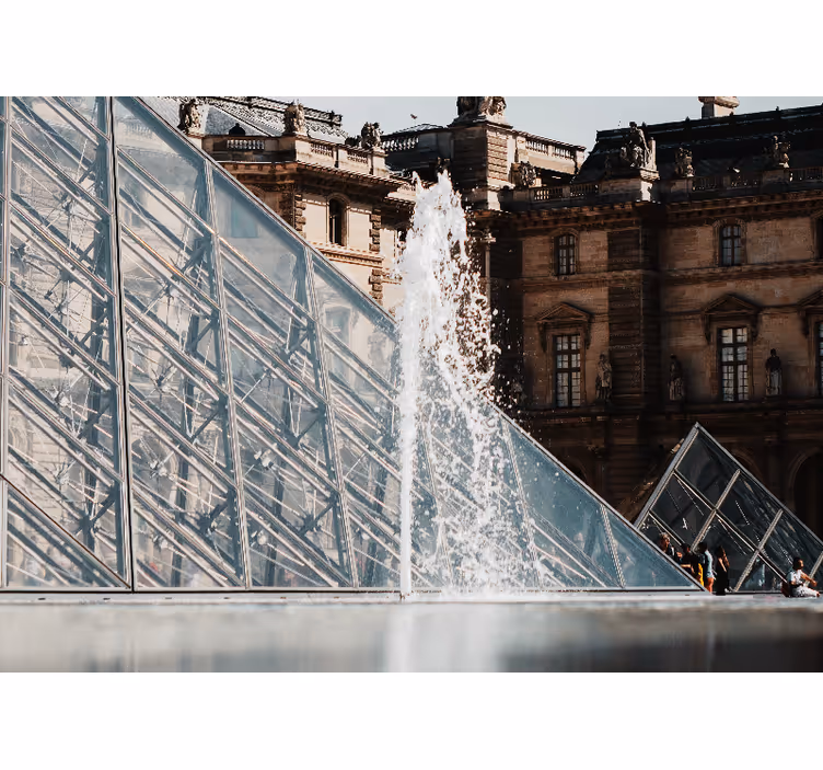 Fotomurale Parigi fontana a piramide - TenStickers