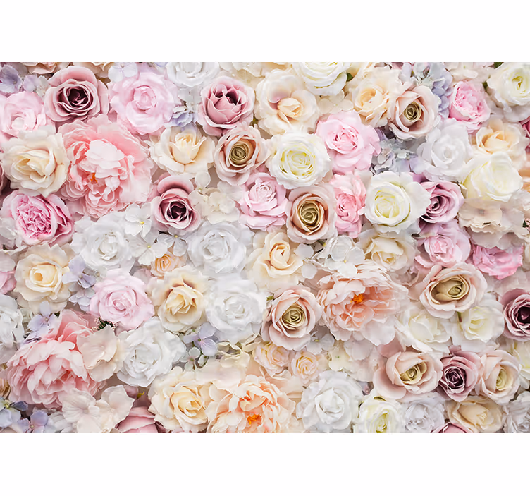 Fotomurale fiori composizione di rose delicate - TenStickers