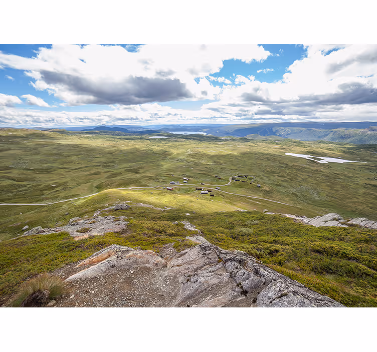 Fotomurale paesaggi vista su verde montano - TenStickers