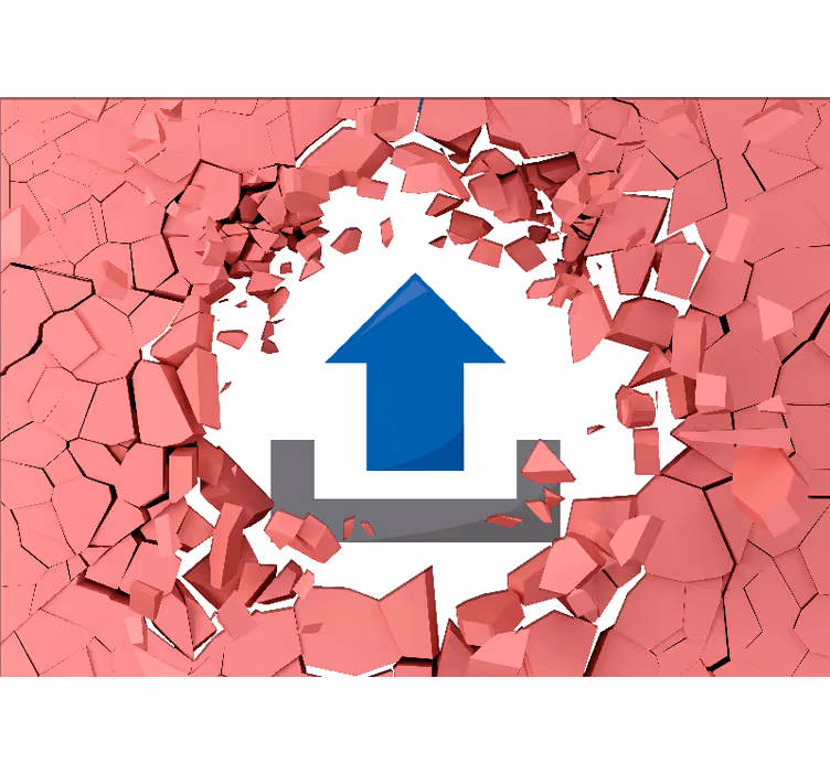 Carta da parati 3d rompere le mura - TenStickers