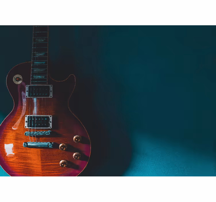 Fotomurale musicale dettaglio chitarra elettrica - TenStickers