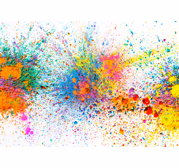 Fotomurale astratto con vernice colorata - TenStickers