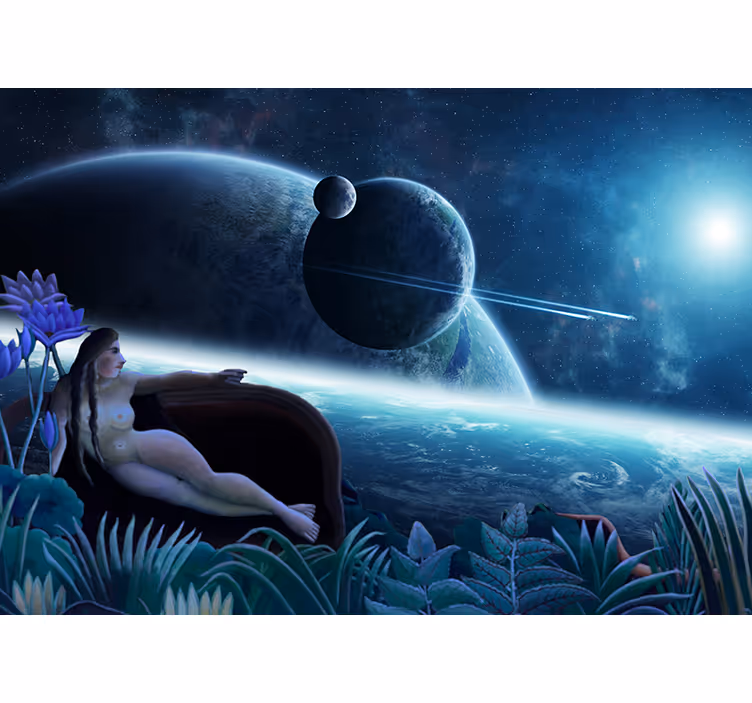 Fotomurale fantasia paesaggio celestiale - TenStickers