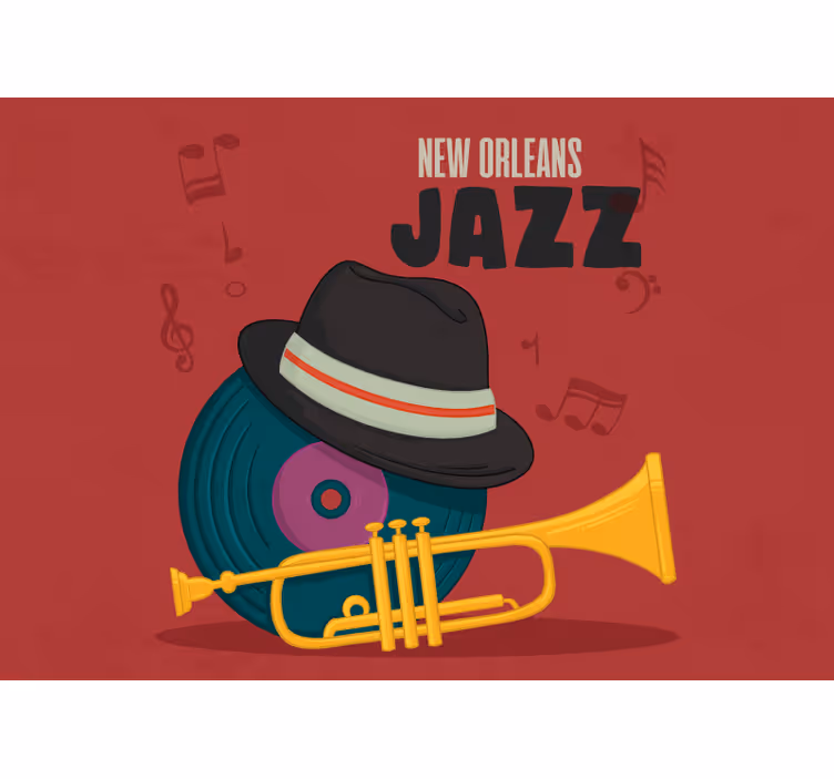 Fotomurale musicale jazz di new orleans - TenStickers