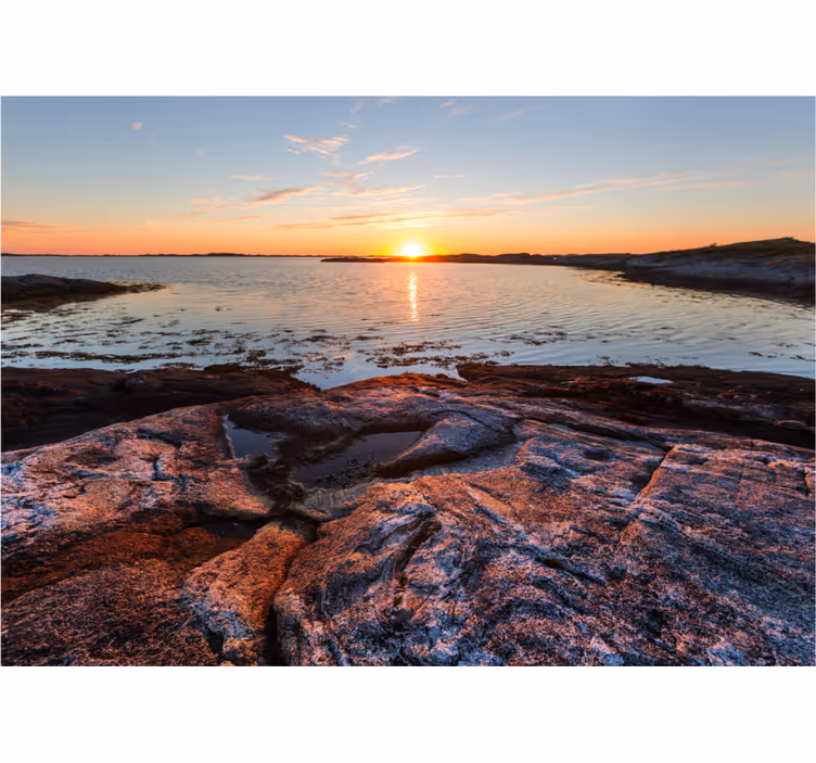 Fotomurale paesaggi tramonto serene sul acqua - TenStickers