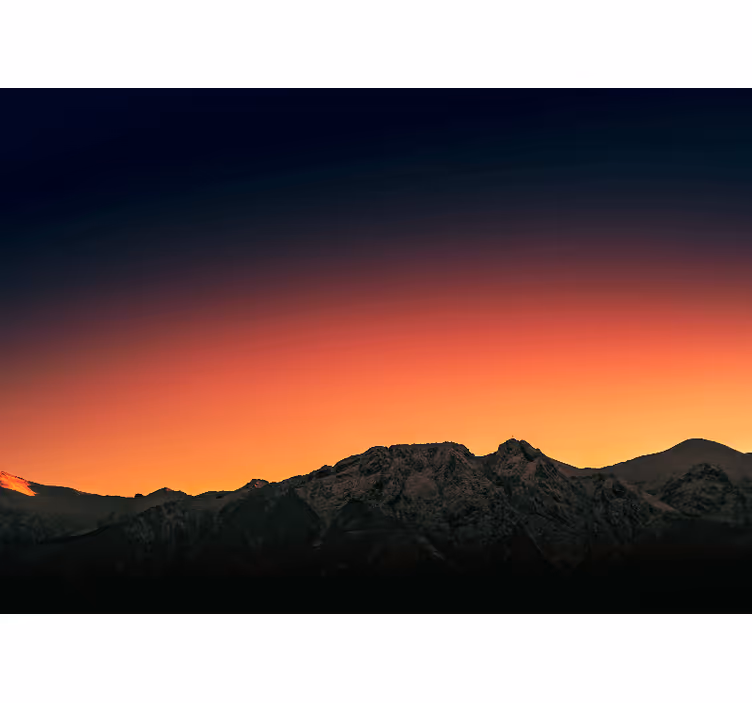 Fotomurale montagna crepuscolo maestoso - TenStickers