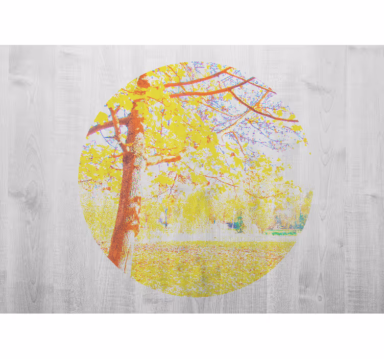 Fotomurali natura scena di alberi d'autunno - TenStickers