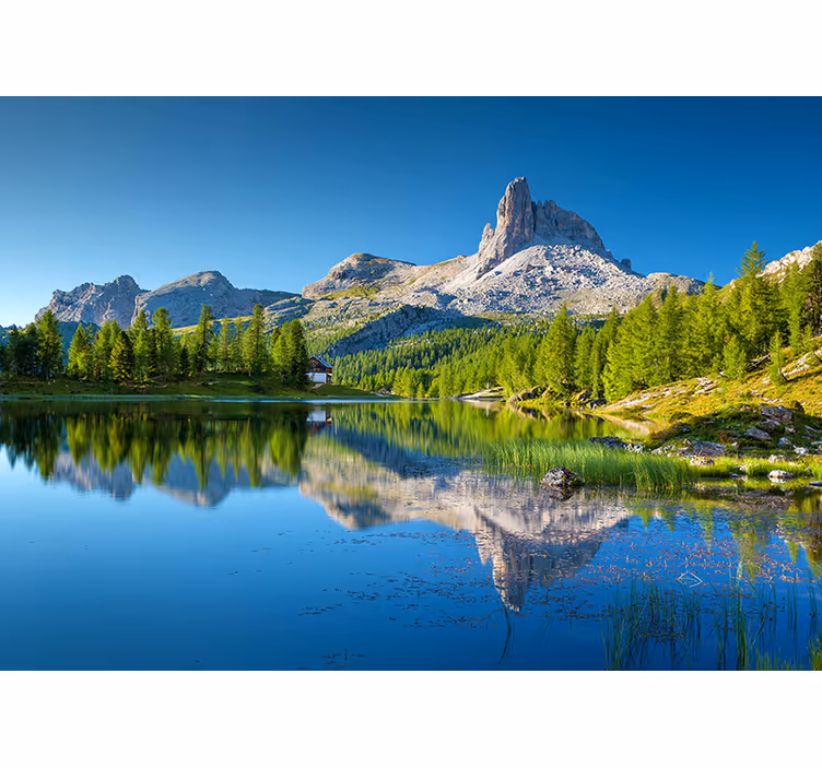 Fotomurale paesaggi riflessioni montane - TenStickers