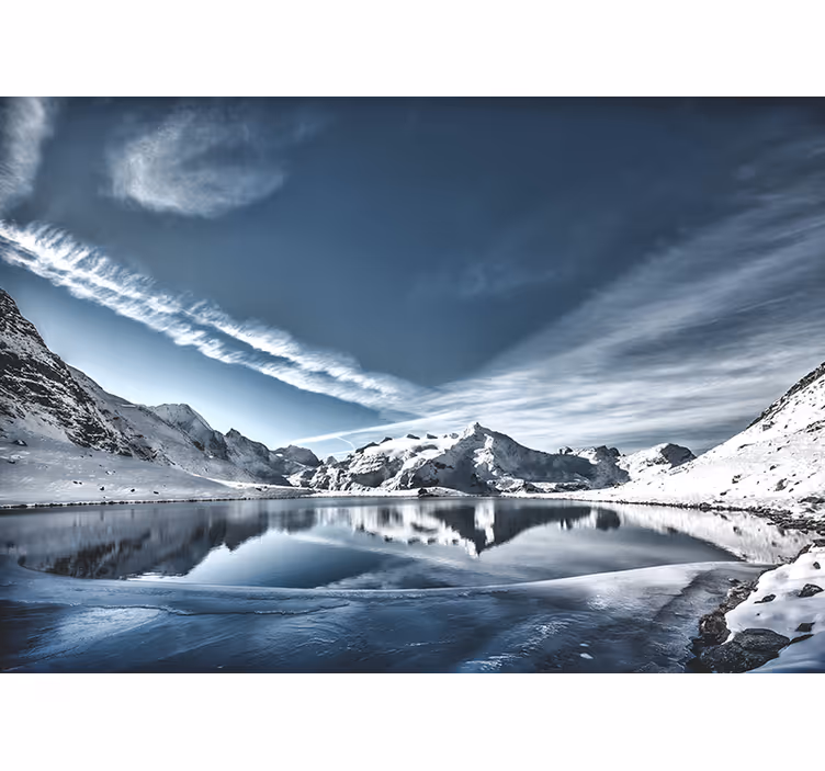 Fotomurale montagna maestoso paesaggio glaciale - TenStickers