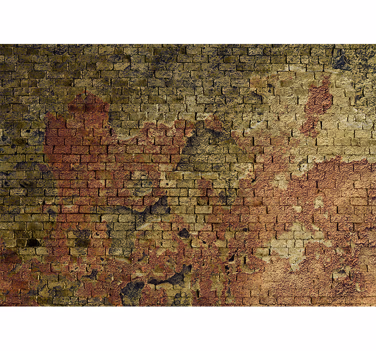 Fotomurali pietra texture mattoni invecchiati - TenStickers