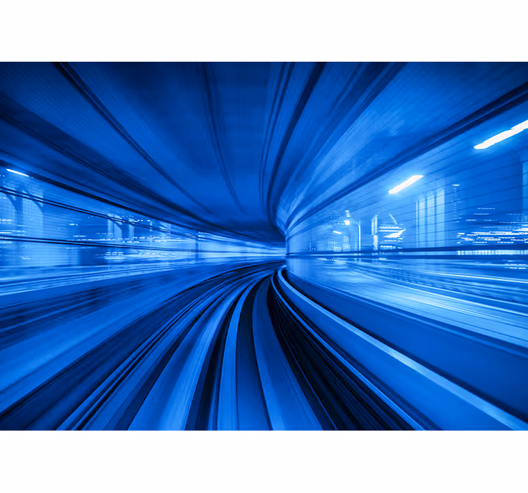 Fotomurale veicoli movimento dinamico metropolitana - TenStickers