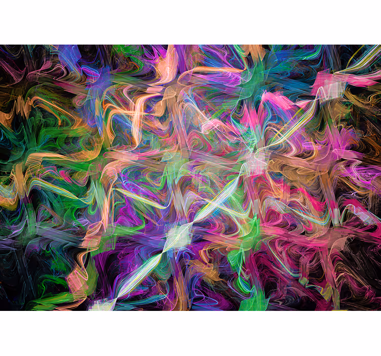 Fotomurale astratto vortici astratti vibranti - TenStickers
