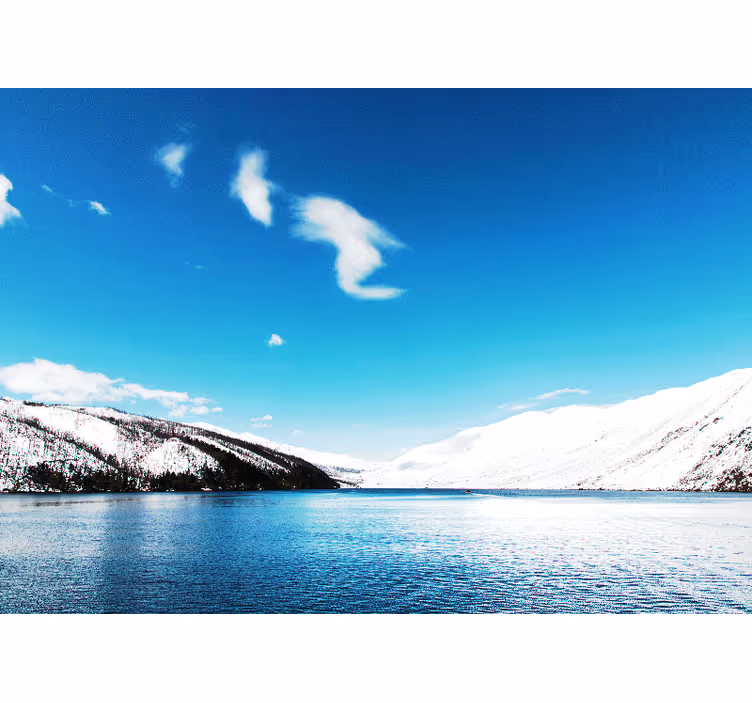 Fotomurale paesaggi montagne innevate - TenStickers