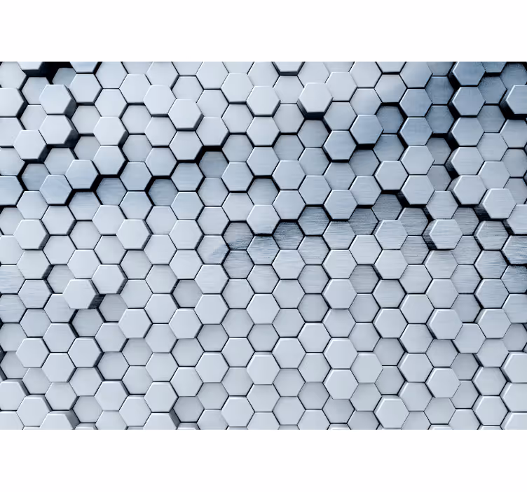 Fotomurale textures disegno a motivo esagonale - TenStickers