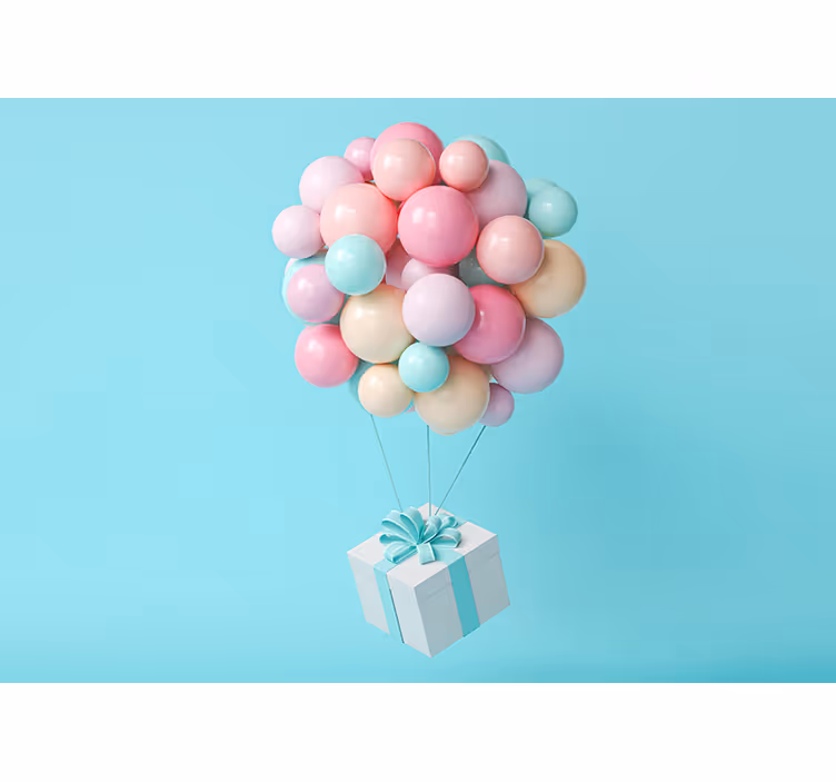Fotomurale per neonato mazzo di palloncini - TenStickers