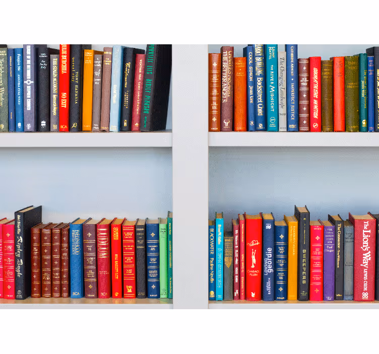 Fotomurali frasi libreria a colori - TenStickers
