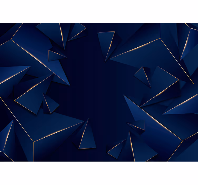 Fotomurale astratto composizione di frammenti geometrici - TenStickers