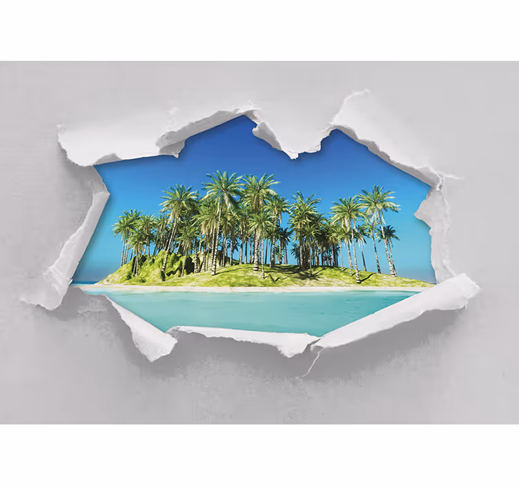 Fotomurale paesaggi fuga su un'isola tropicale - TenStickers